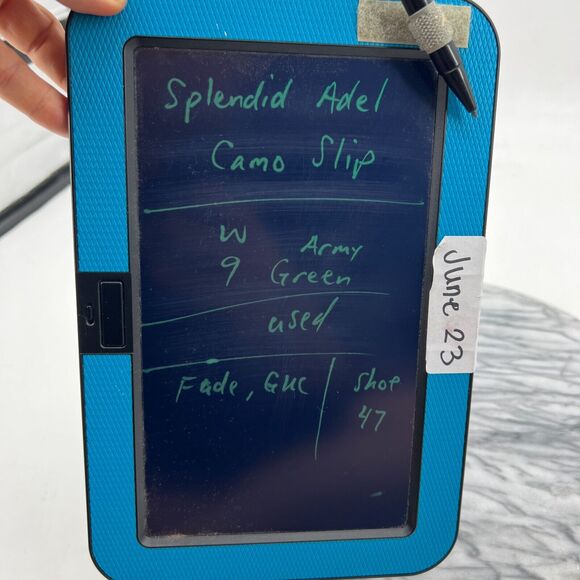 Splendid Adel Camo Slip On Sneakers Womens 9 Army Green Closed Toe Slides Shoes - Picture 10 of 11